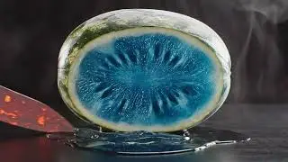 1000&deg;C Knife vs Glass Watermelon 🍉 🔥 AI ASMR