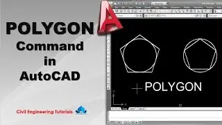 AutoCAD #34 - How to use POLYGON Command in AutoCAD | AutoCAD Basics