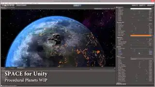 Procedural Planets - SPACE for Unity - work in progress