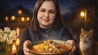 Traditional Iranian Abgoosht on a Winter Night ❄️ Rustic Village Cooking with Authentic Flavor!