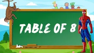 Table of eight | aath ka table | aath ka pahada | आठ का पहाड़ा