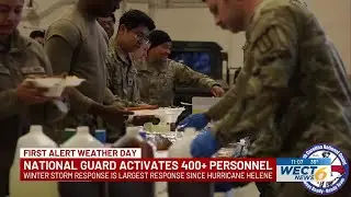 North Carolina National Guard provides update on Winter Storm Fern response