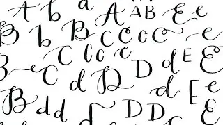 Modern Calligraphy Alphabet Lettering Play + Practice