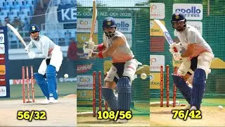 Virat Kohli, Rohit Sharma, Shreyas Iyer Six Hitting practice for 3rd odi Against Newzealand