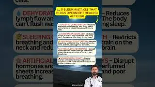 🛌 5 Sleep Mistakes That Block Overnight Healing After 50 (Part 2)