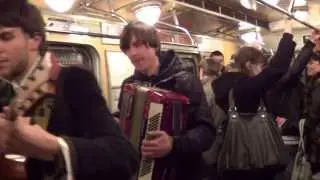 UKRAINE, Kiev Underground: Enjoy Music and Folk Songs in Kiev Underground Train!