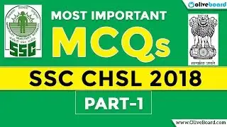 SSC CHSL 2018 | 30 Most Important GK MCQs | What To Study In 7 Days