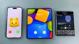 iPhone 14 Pro Max против Samsung Z Fold 3 против BlackBerry Passport Включение питания &mdash; Входящий вызов &mdash; Выключение питания