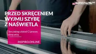 INSPIRO ONLINE Jak skręcić naświetle z ościeżnicą drzwi z dostawką