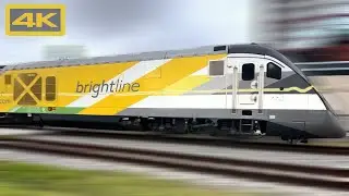 Brightline Florida, Miami to West Palm Beach, 4K Train Ride