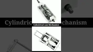 Cylindrical Cam Mechanism in Action! | 3D Animation #Shorts