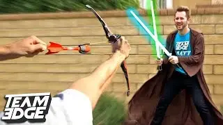 LIGHTSABER DEFLECT CHALLENGE!