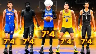 Can FIVE 7’4 DEMIGODS WIN in the Rec Center? (NBA 2K26)