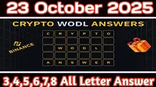 Binance Word of the Day Answer Today 23 October 2025 | Theme Futures Trading | All Letter Answer