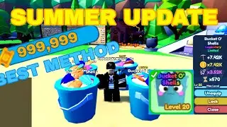 GETTING ALL BUCKET O' SHELLS | BEST METHOD FOR TICKETS | Mining Simulator 2 Roblox