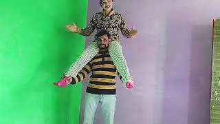 Shoulder ride challenge | husband wife funny challenge| Anjali Verma official | shoulder ride