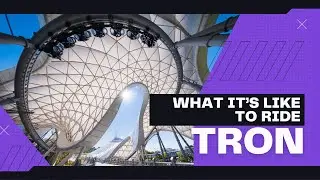 What it's like to ride Tron at Walt Disney World #tron #disneyworld #thrillride