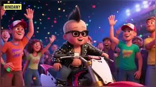 BB Rocker &ndash; Bebelușul Motociclist Care A UIMIT Lumea 🤘🏍️ | Cartoon Viral 