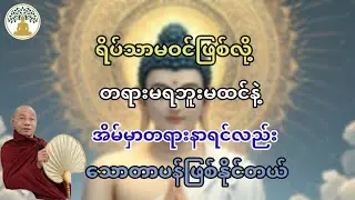 ရိပ်သာမဝင်ဖြစ်လို့တရားမရဘူးမထင်နဲ့အိမ်မှာတရားနာရင်လည်းသောတပန်ဖြစ်နိုင်တယ်#ပါချုပ်ဆရာတော်တရားများmp3 