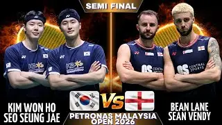 🔥WHAT A MATCH🔥Kim Won Ho/Seo Seung Jae (KOR) Vs Lane/Vendy (ENG) | Petronas Malaysia Open 2026 | SF