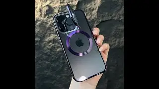 iPhone 13 and 14 Series Case - New Plating MagSafe Cover with Transparent Camera Stand