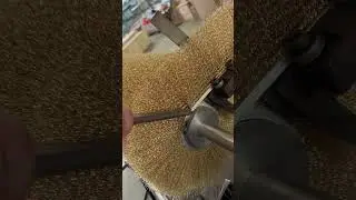 Wound-type steel wire brush roller Steel wire roller Drawing roller Copper-plated steel wire brush