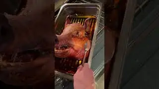 Roasted pigs head. #cooking #homemade #food ##eating #eatingsounds