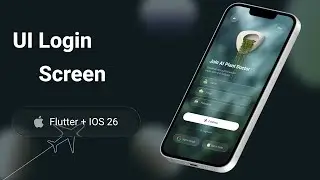 #2 Flutter UI Tutorial  Step-by-Step | Login Page UI Design and Glass  #flutter #login  #glass  #ui