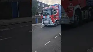 Red DAF 🚚 picked at road UK #uk #london #truck #shortvideo #shorts