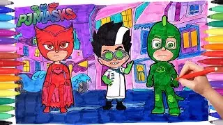 PJ MASKS Coloring Book | Drawing and Coloring PJ Masks for Kids | PJ Masks Coloring Pages