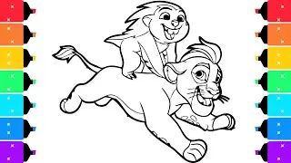 The Lion Guard Coloring Pages | Coloring Kion and Bunga
