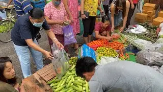 A Fresh Morning Market Life In Myanmar 🇲🇲 | Yangon Street Wet Market