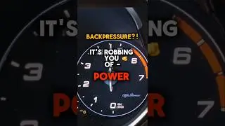 Backpressure is KILLING your engine - #automobile #exhaust #racing
