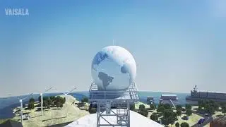 WEA Vaisala Weather Radar 3D Animation HBC