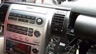 How to Remove Radio / CD / GPS from  Infiniti G35 for Repair with Manual Transmission.