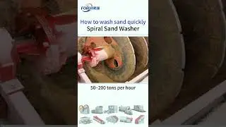how to wash sand quickly #sandwashingmachine #sandwashingplant #sandwasher