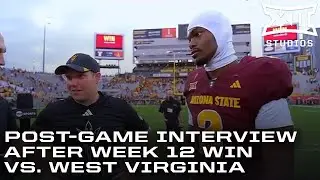 Coach Kenny Dillingham & Jeff Sims Post-Game Interview after West Virginia Win
