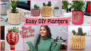 Make Planters At Home From Waste Materials | Easy DIY planter ideas