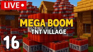 🔴 LIVE &ndash; Minecraft TNT Village Destruction Madness 💣🔥