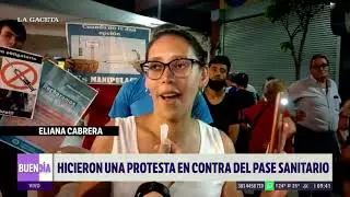 Marcharon en contra del pase sanitario