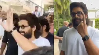Icon Star Allu Arjun Casted His Vote | Lok Sabha Elections 2024 | Tupaki