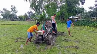 Amazing power tiller engine starting techniques - Amazing machine start (part=15)