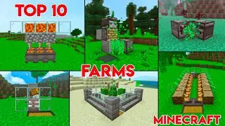 Minecraft Top 10 Starter Farms For Survival | Easiest Minecraft Underrated Farms