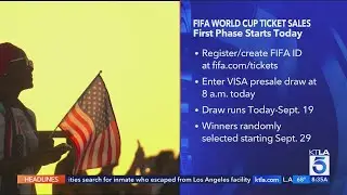 First phase of 2026 FIFA World Cup ticket sales starts Wednesday
