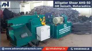 Metal Scrap Cutting Shearing Machine - Alligator Shear | Hydraulic Scrap Shearing for Iron, CRC,