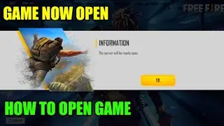 Today 12 August free fire not open | free fire maintenance game not open