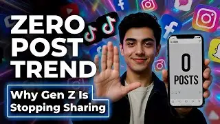 Posting Zero Trend 📉 😱Why Gen Z stopping post in social Media ❌