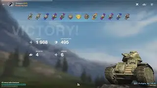 Pz.B2 Kpfw.740(f) 💨German Collectable Tier IV Heavy/ 1988 dmg / 4 frags 🏆ACE MASTERY💪😎Tinwagon (NHP)