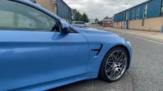 BMW M4 Competition Yas Marina Blue Walk Around Video