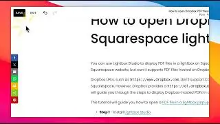 Open Dropbox PDF files in Squarespace lightbox popup